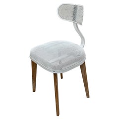 Modern Steel + Wood Occasional Chair
