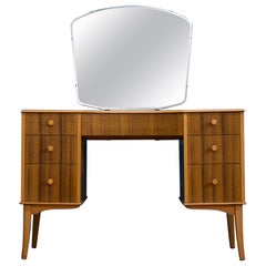 Mid Century Retro Dressing Table in Walnut from Heals, 1960s