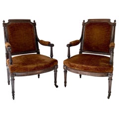 Antique Paire de fauteuils style Louis XVI