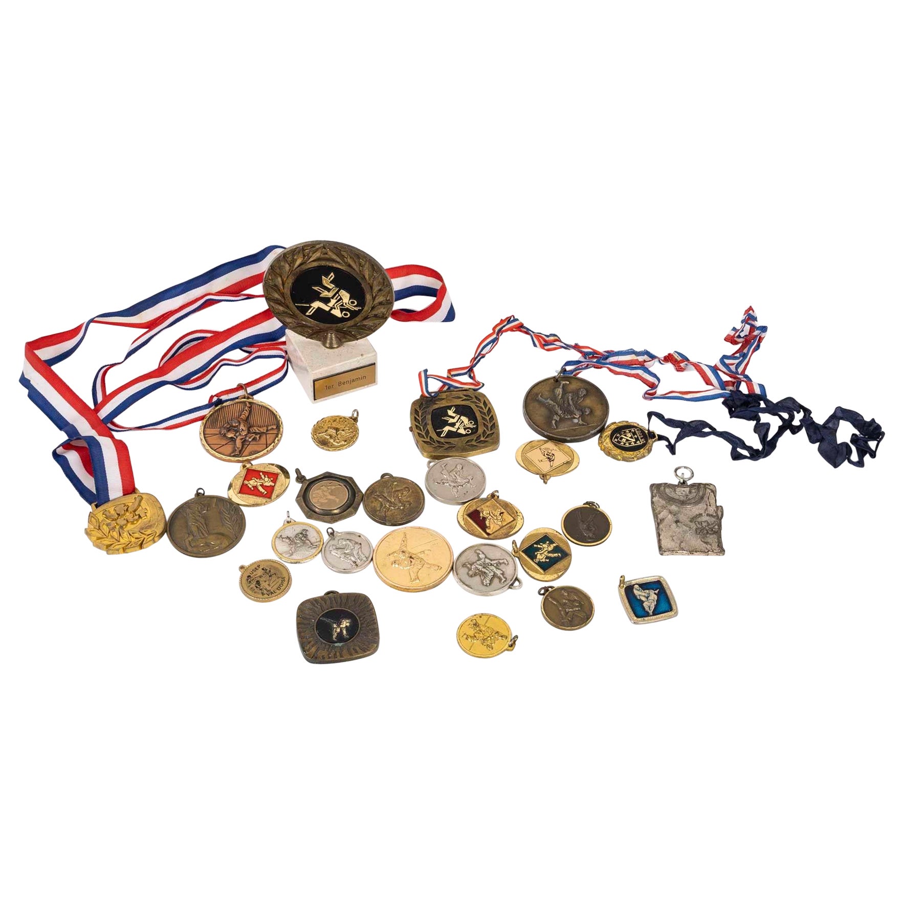Set of 25 Sports Medals, 20th Century. For Sale