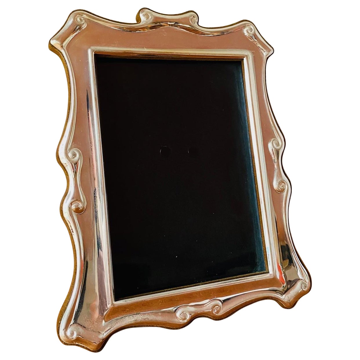 Vintage Mid Century Silver Plated Photo Frame by Carrs of Sheffield For Sale