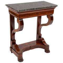 French Louis Philippe Mahogany Console Table