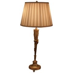 Louis XVI Style French Bronze Table Lamp