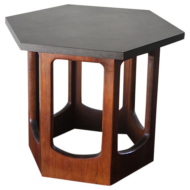 HARVEY PROBBER Hexagonal Side Table.  For Sale