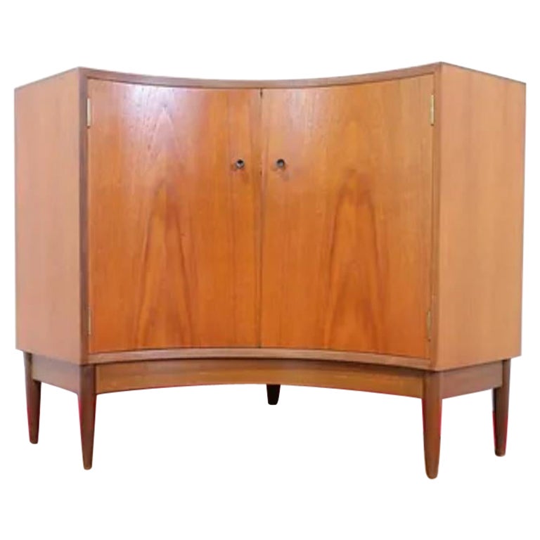 Mid Century Modern Vintage Teak Corner Cabinet by Greaves and Thomas For Sale