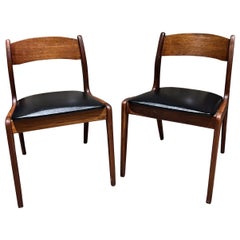 Used 1960s Richbilt Mfg Danish Modern Dining Chairs Style Johannes Andersen