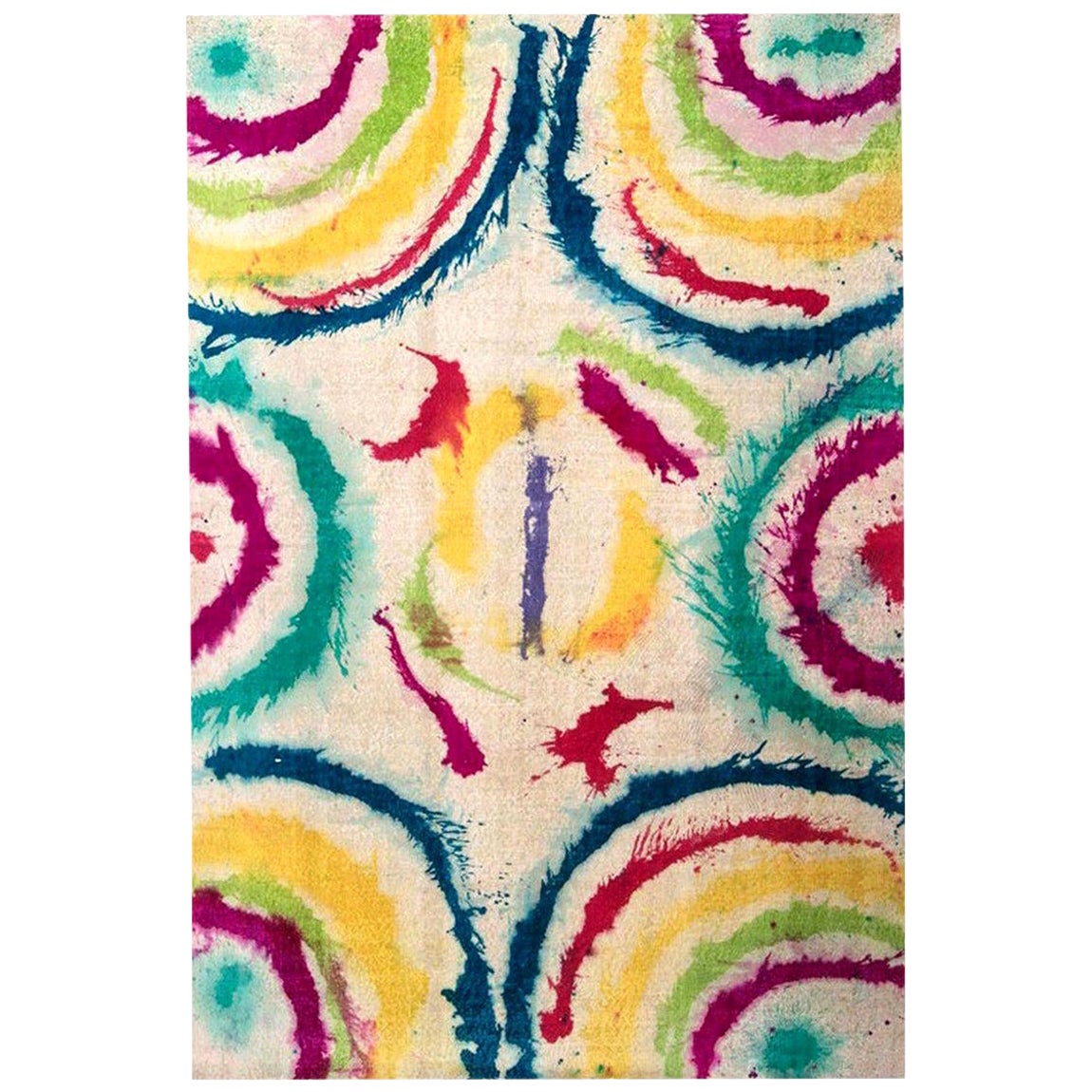 Contemporary Abstract Daliesque Handmade Wool Rug by Doris Leslie Blau For Sale