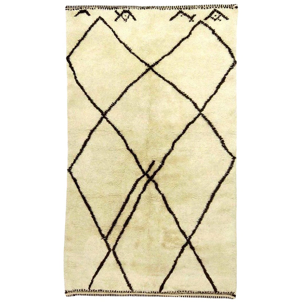 Contemporary Tribal Moroccan Design Handmade Wool Rug by Doris Leslie Blau
