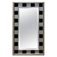 Retro Boho Silver Patchwork Mirror