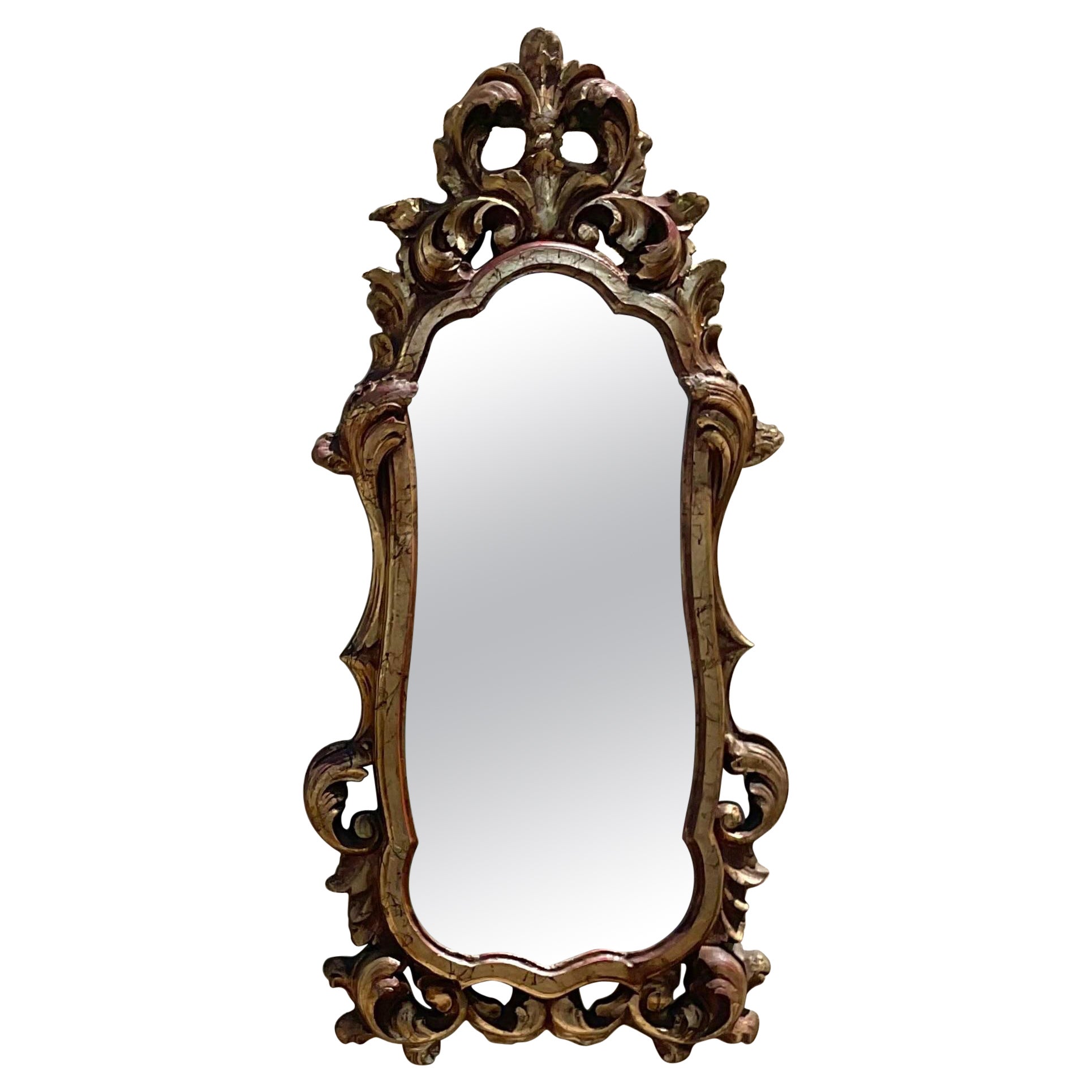 Vintage Rococo Gilt Grand Mirror For Sale