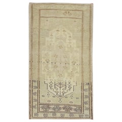 Orientalischer handgeknüpfter türkischer Vintage-Miniteppich 1'9" x 3'3" #8674