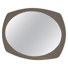 Vintage Veca oval mirror, Italy 1960