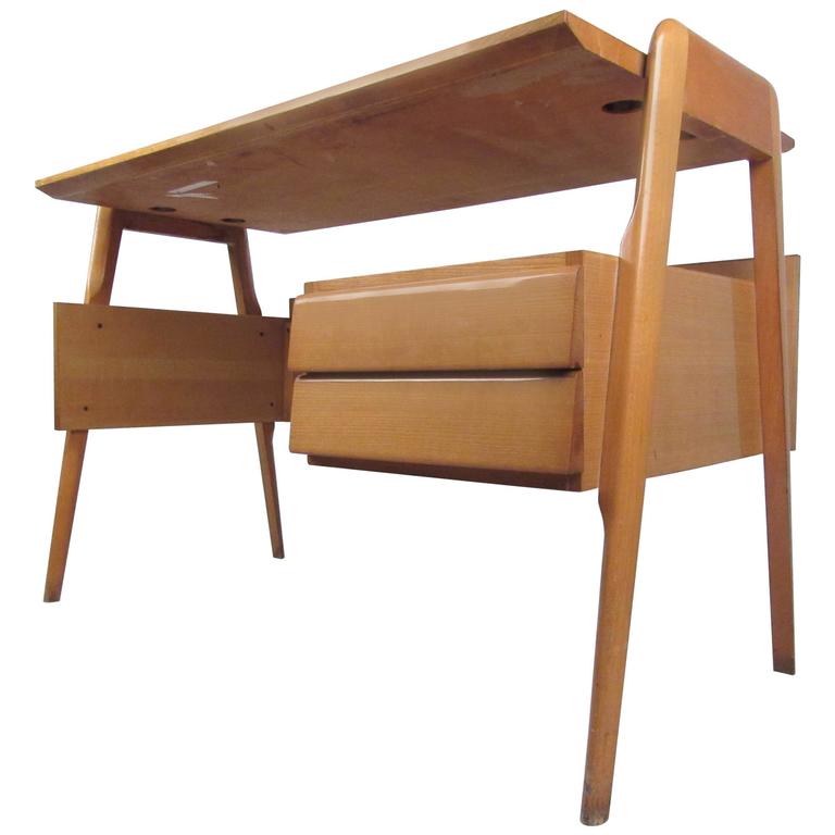 Unique Midcentury Style Floating Top Desk For At 1stdibs Italian Modern Floating Top Desk After Paolo Buffa