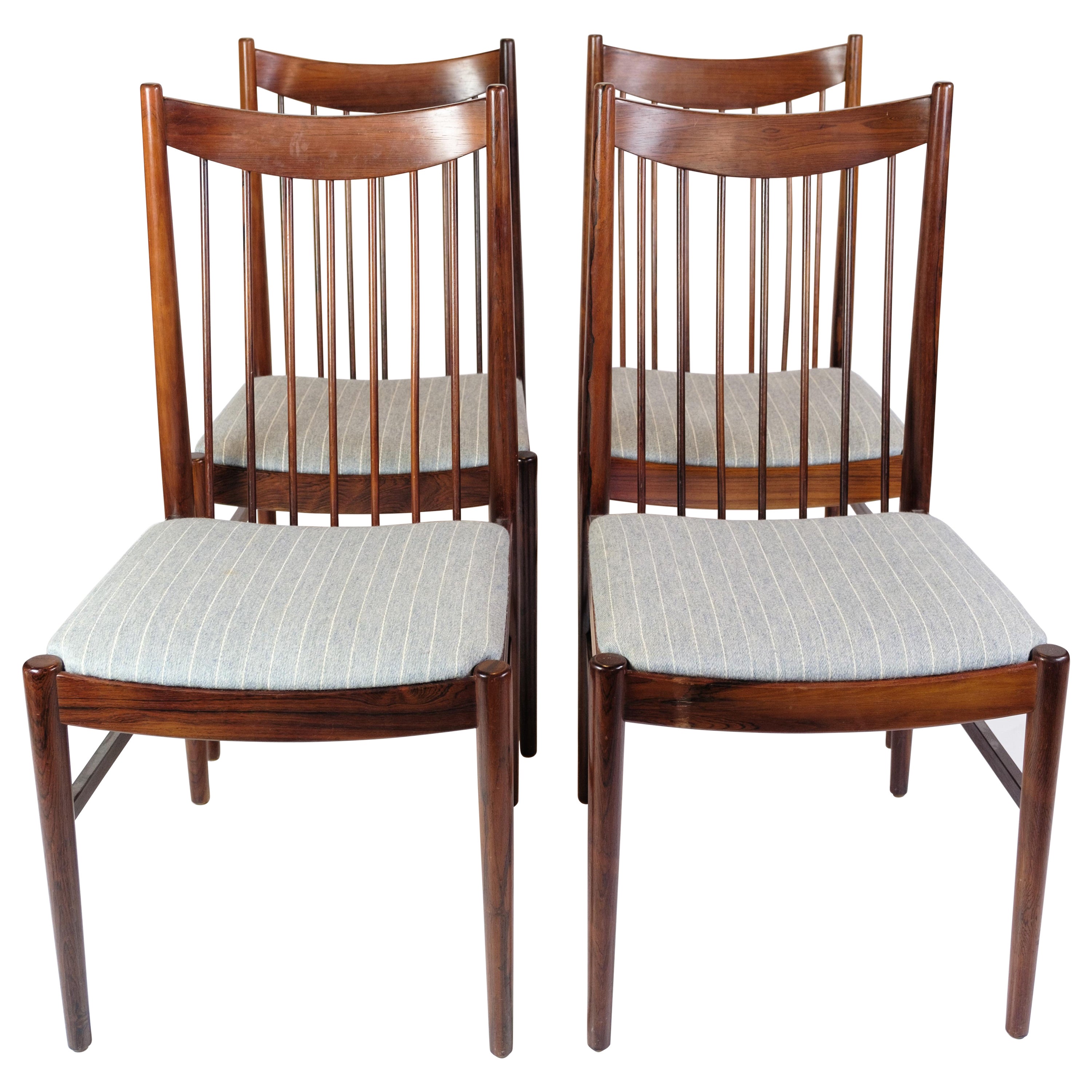 Set Of 4 Dining Room Chairs Model 422 Made In Rosewood By Arne Vodder From 1960s For Sale