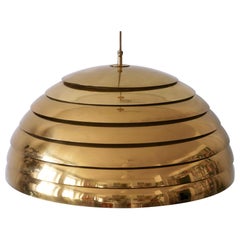 Vintage Large Mid-Century Modern Pendant Lamp by Vereinigte Werkstätten Germany 1960s