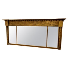 Regency Triple Plate Gilt Mirror or Over Mantle