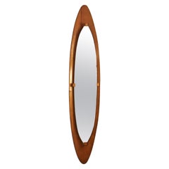 Large Teak Mirror by Franco Campo & Carlo Graffi for Home, Italy 1950's