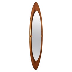 Large Teak Mirror by Franco Campo & Carlo Graffi for Home, Italy 1950's