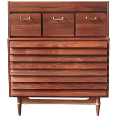 Mid-Century American Walnut Dresser by American of Martinsville