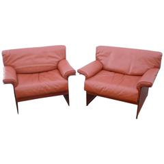 Leather Mid-Century Modern Club Chairs 7