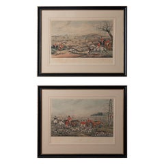 Antique A Pair of Alken Hunt Scenes, 19th Century