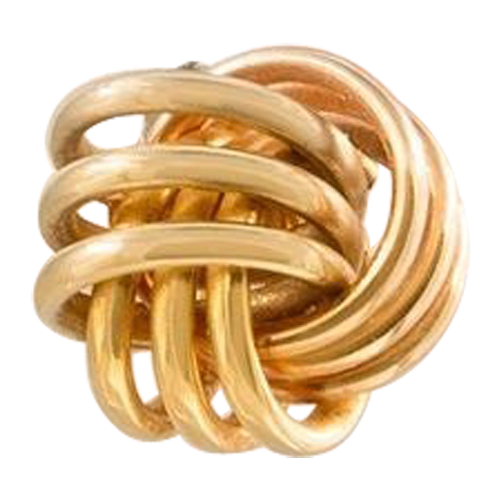 Paar Love-Knot-Ohrringe aus 14 Karat Gelbgold