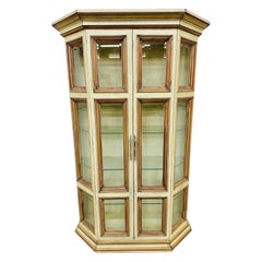 Used Distressed Glass Display Cabinet