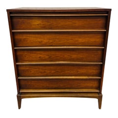 Mid-Century Modern Lane Rhythm Walnut High Chest