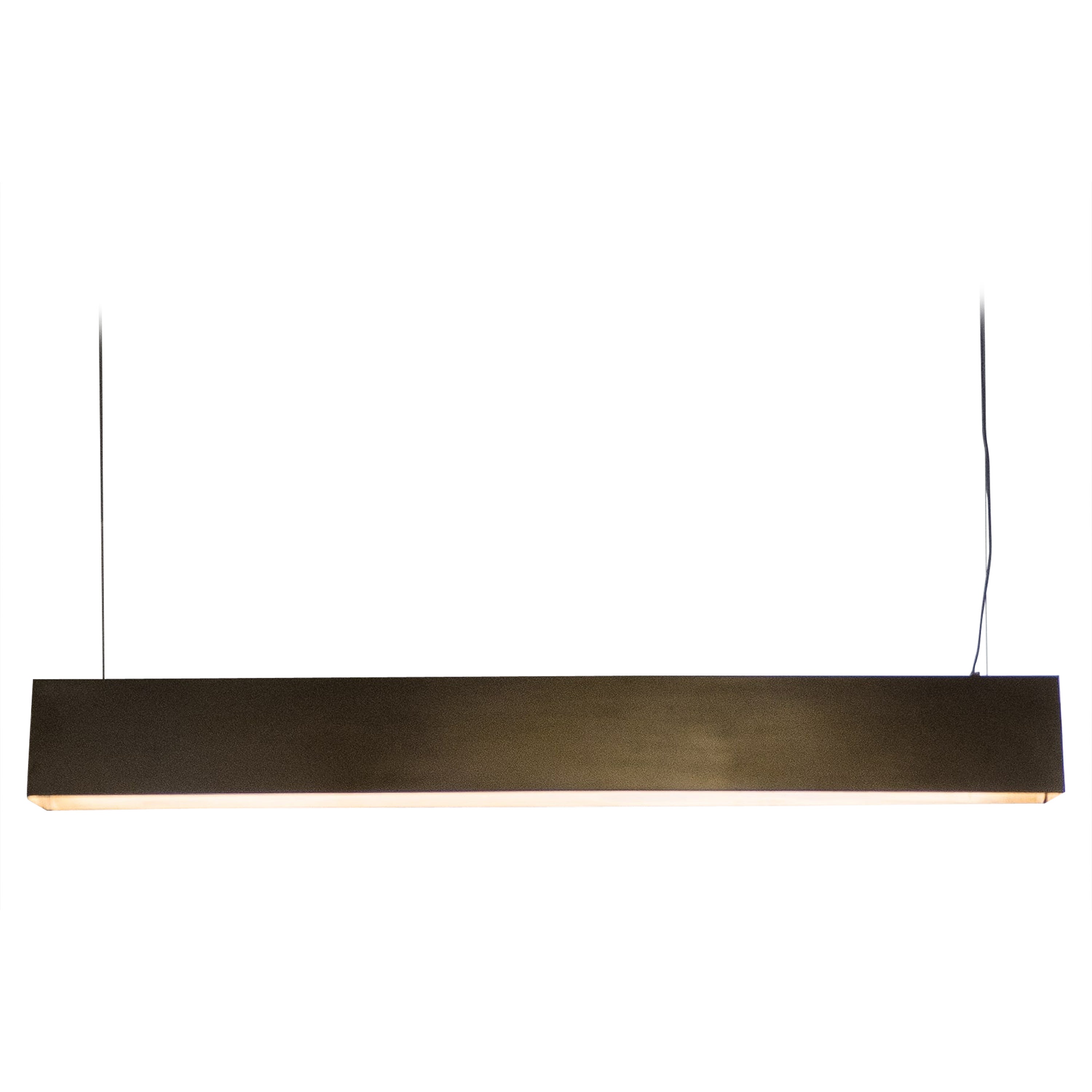 Natural Brass Contemporary-Modern Decorative Pendant lamp Handcrafted in Italy For Sale