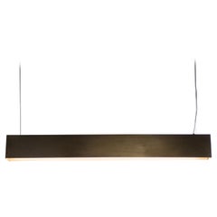 Natural Brass Contemporary-Modern Decorative Pendant lamp Handcrafted in Italy