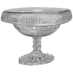 George III Irish Cut Glass Footed Compote 9