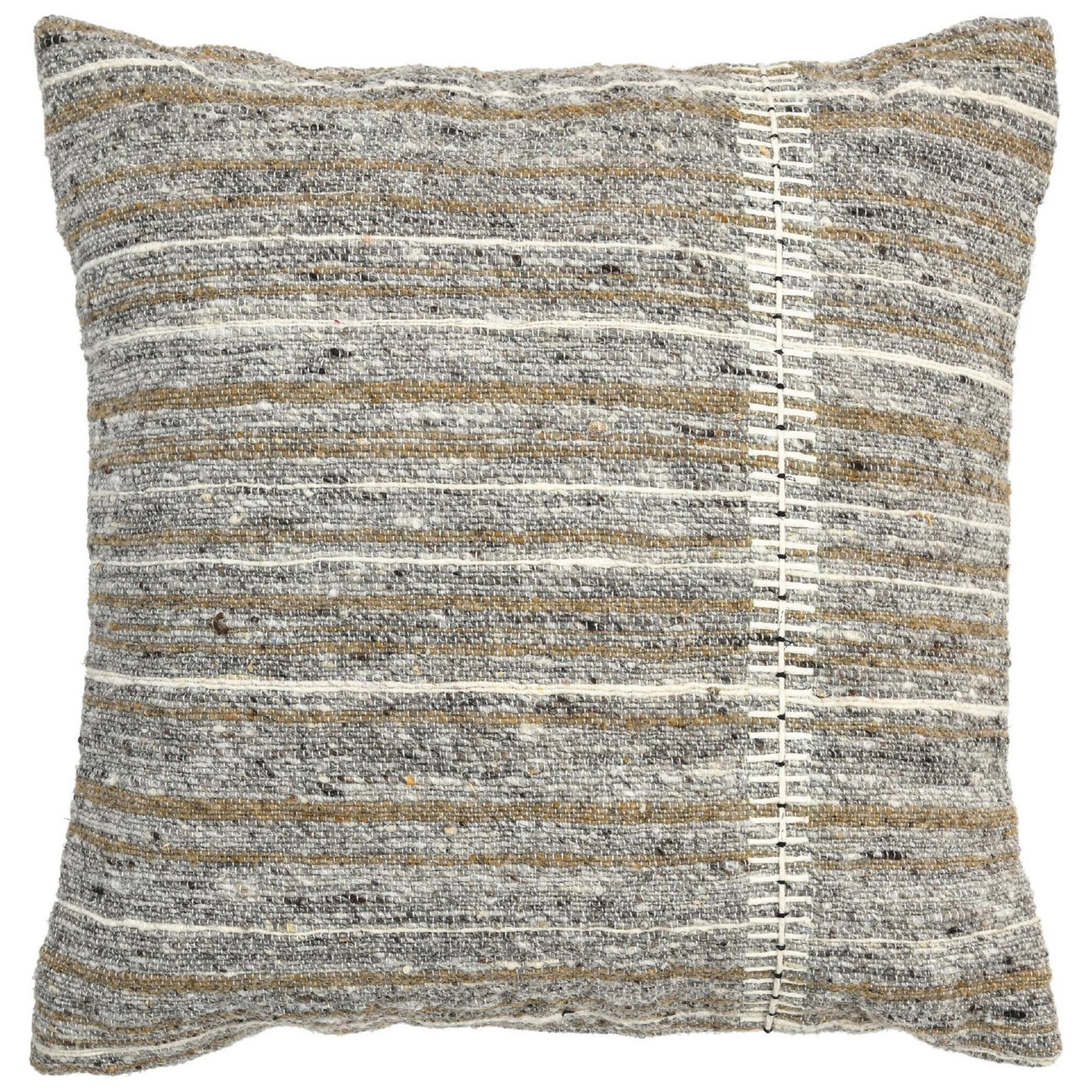 Cuscino moderno in lana e cotone in stile boho chic con toni tenui