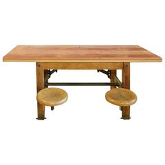 Table with Swing Arm Seats