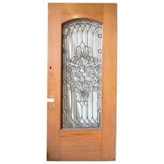 Antique 19th Century Leaded Glass Door or Window