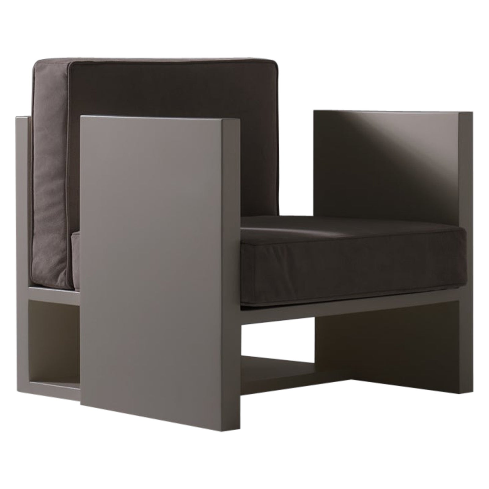 Architectural Dutch Modernist chair, 1950s For Sale