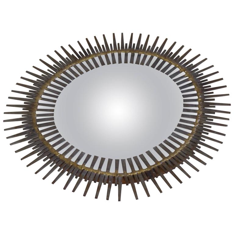 Huge Golden Starburst Mirror Regency Modern Midcentury For Sale at 1stdibs