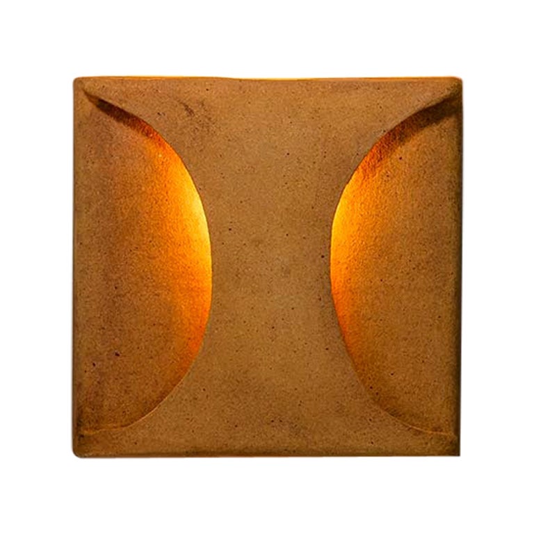 Wall Applique by Guy Bareff in Terracotta and Grog Clay, France 1970s For Sale