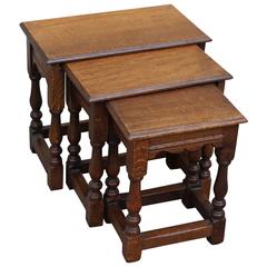 Set of Three 19th Century Nesting Tables