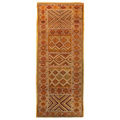 Vintage Marokkanischer Geometrischer Handgefertigter Stammes-Teppich