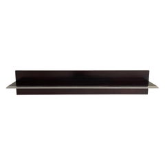 Vintage Mid-century Modern Rosewood Large Shelf Steel Cover by Saporiti, 1960s, Italy