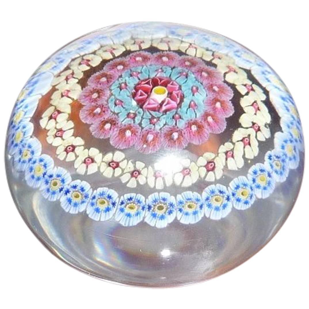 Baccarat Multicolored Candy Paperweight