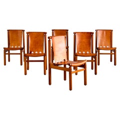 Vintage Ilmari Tapiovaara Dining Chairs by La Permanente Cantù, 1950s, Set of Six