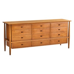 Retro Mount Airy, Dresser, Walnut, Brass, USA, 1950s