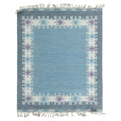 Schwedisch inspirierter Flachgewebe-Teppich von Doris Leslie Blau