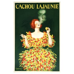 Cachou Lajaunie 1922 Vintage French Advertising Poster, Leonetto Cappiello