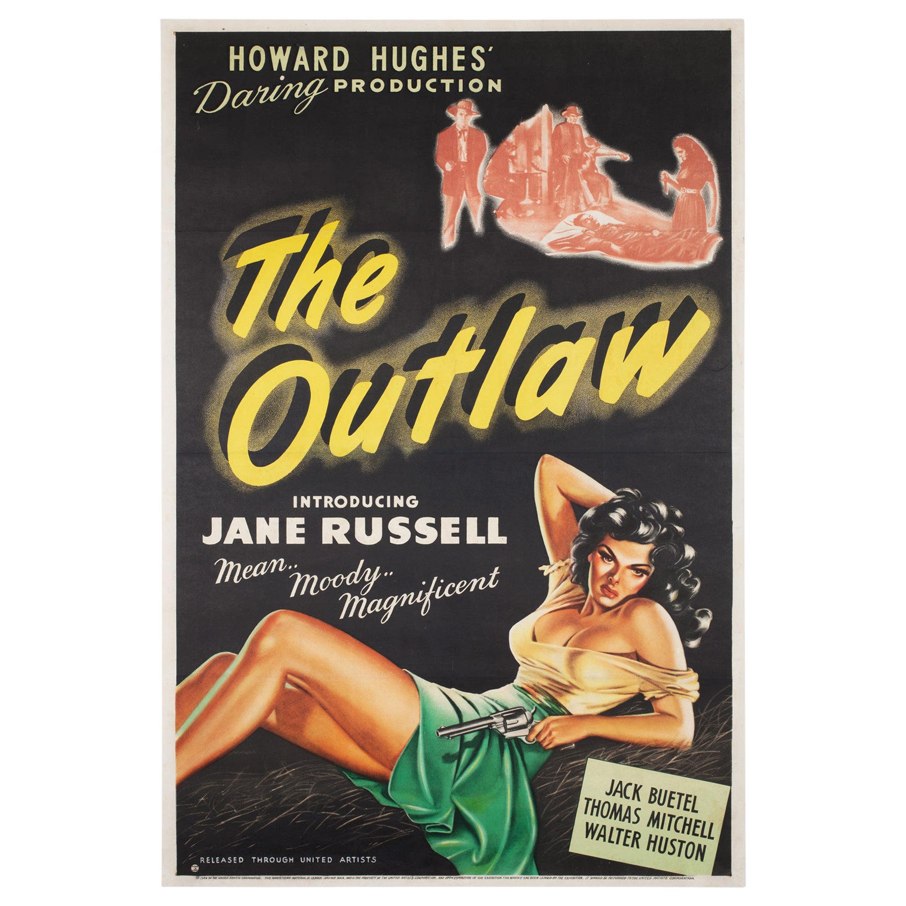 The Outlaw R1946 US 1 sheet Film Poster For Sale