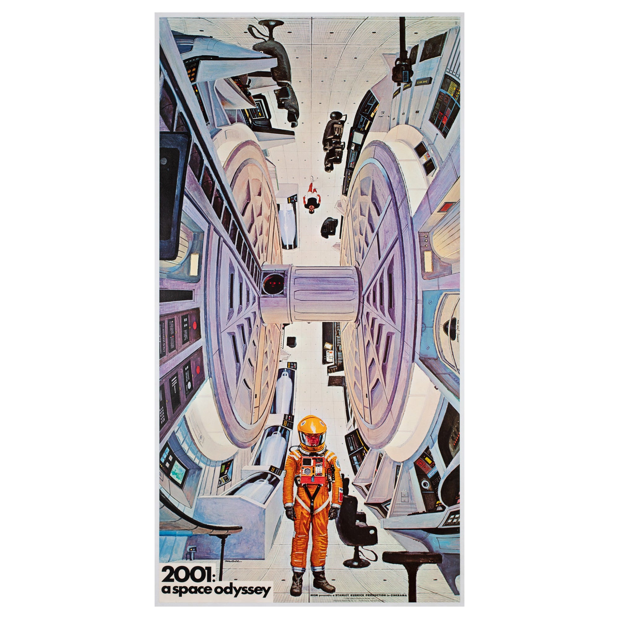 2001 A Space Odyssey 1968 Personality Poster, Bob McCall For Sale