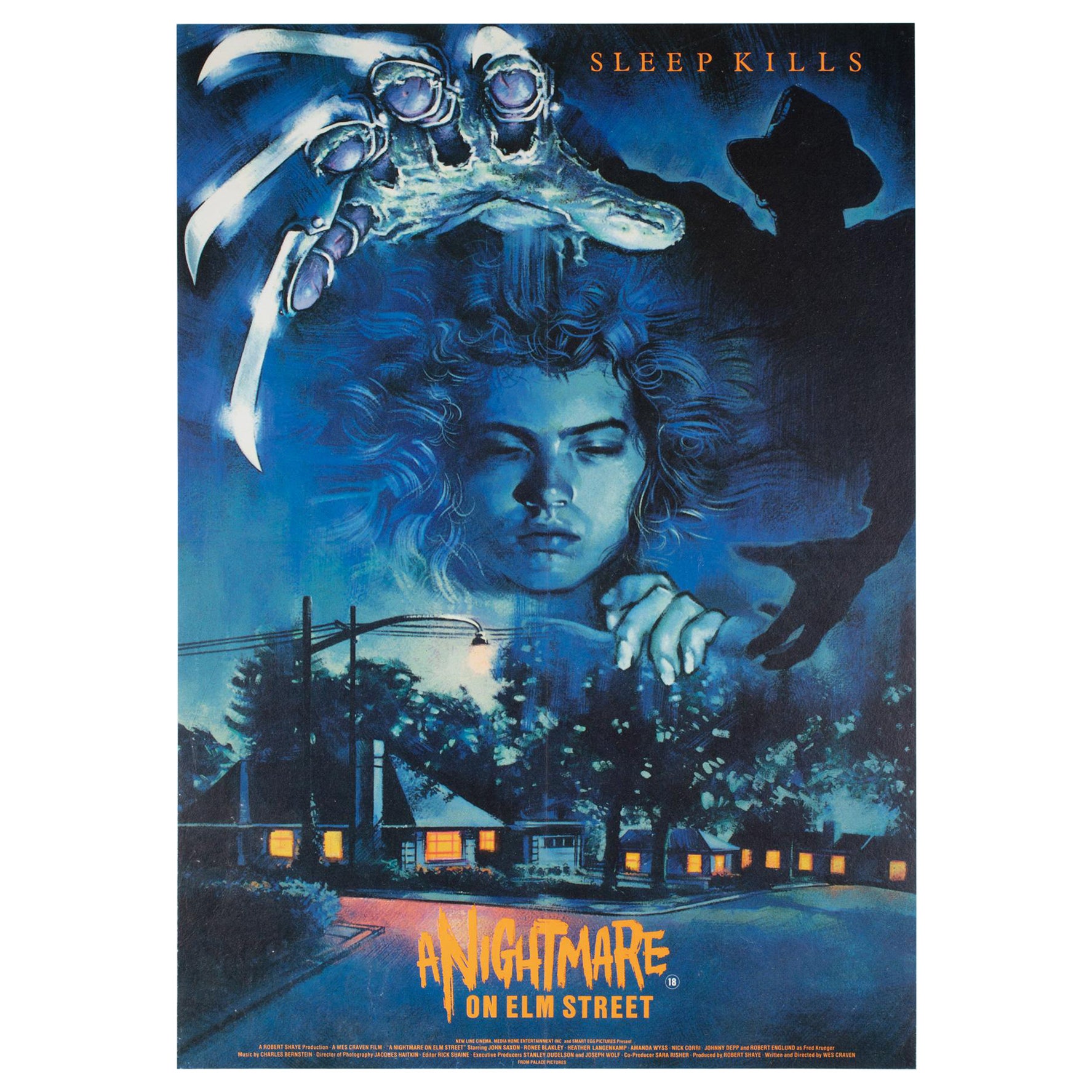 A Nightmare on Elm Street 1984 UK Double Crown Film Poster, Graham Humphreys For Sale