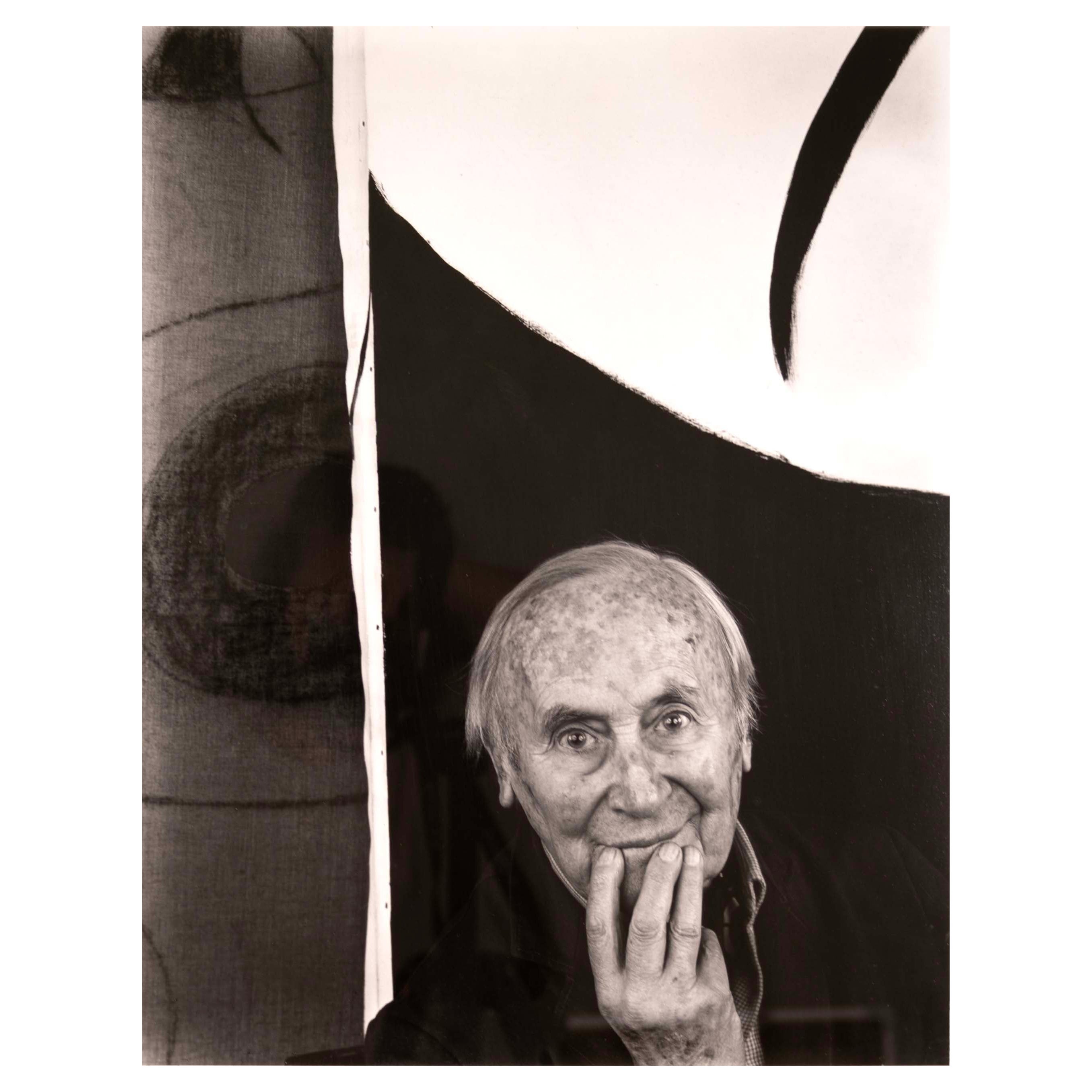 Arnold Newman Joan Miro, Paloma, Mallorca 1979 Signed Gelatin Silver Photograph