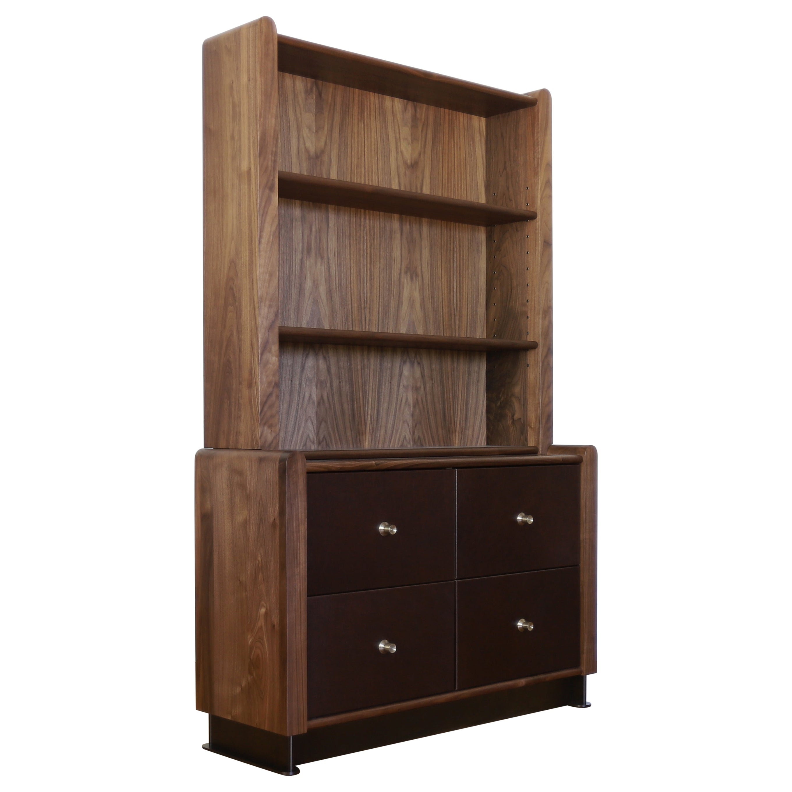 Ready to ship Alton Hutch by Crump and Kwash / Modern solid wood bookcase For Sale